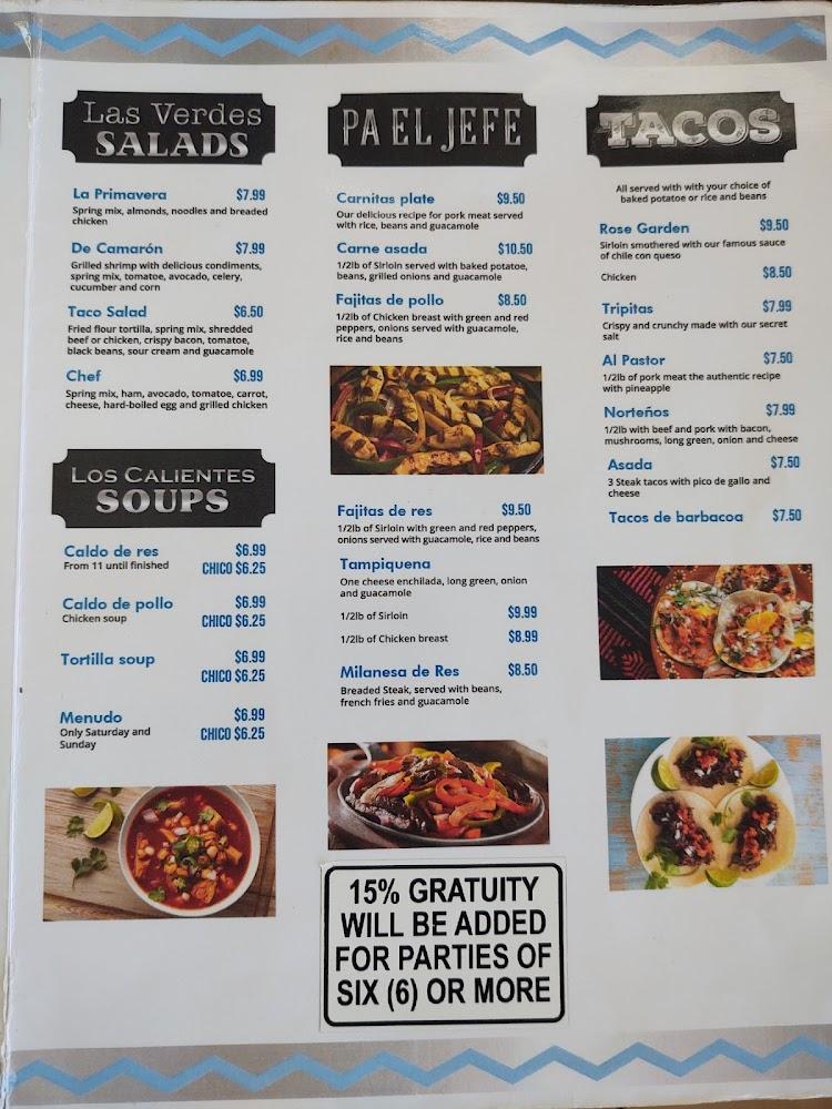 The Rose Garden Restaurant Authentic Mexican Food Menu image 3